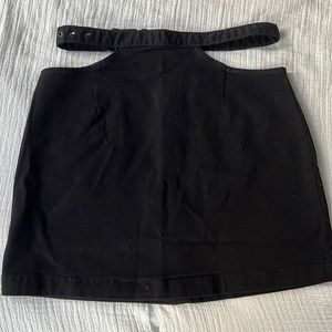 WeWoreWhat cut out black skirt, small